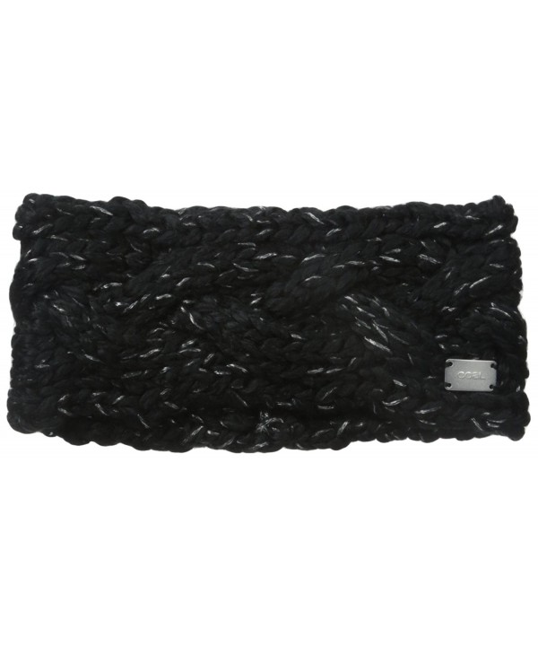 Coal Women's The Greer Chunky Hand-Knit Headband - Black - CW11J20HJRN