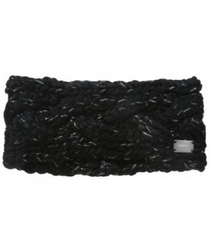 Coal Women's The Greer Chunky Hand-Knit Headband - Black - CW11J20HJRN