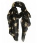 GERINLY Animal Print Scarves: Cute Dogs Pattern Voile Oblong Scarf - Black - CQ185GZS76M