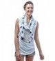 Funky Junque's Women's Light Patriotic Navy Star Print Tassel Fashion Wrap Scarf - C312GW8PX6B