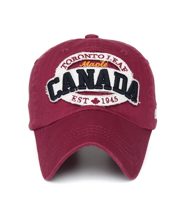 Rayna Fashion Unisex Vintage Trendy Baseball Cap Trucker Hat Golf Travel Hip Hop CANADA Flag Maple - CX11A16P40P