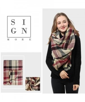 Tartan Blanket Checked Pashmina Winter