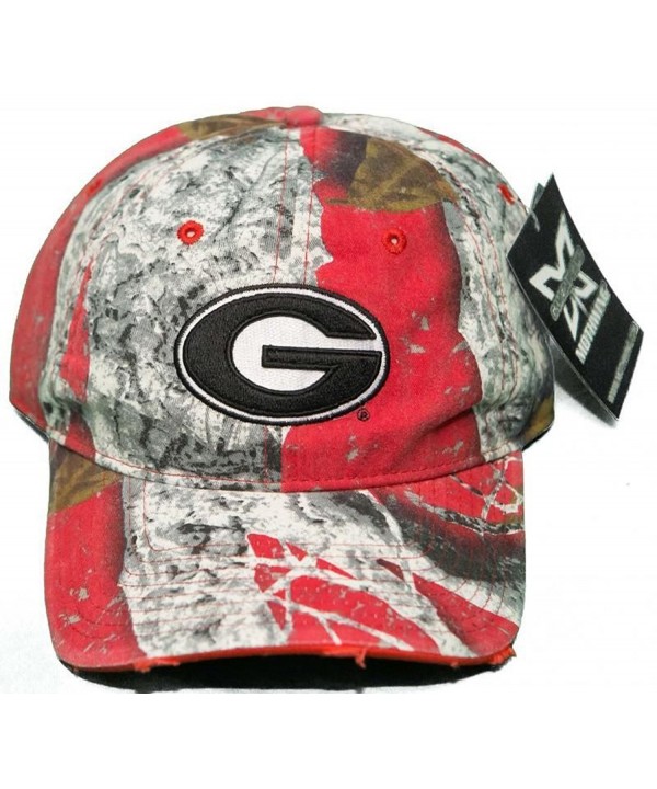 University of Georgia Bulldogs Buckle Back 3D Embroidered Mothwing Camo Cap - CA11QB0E92F