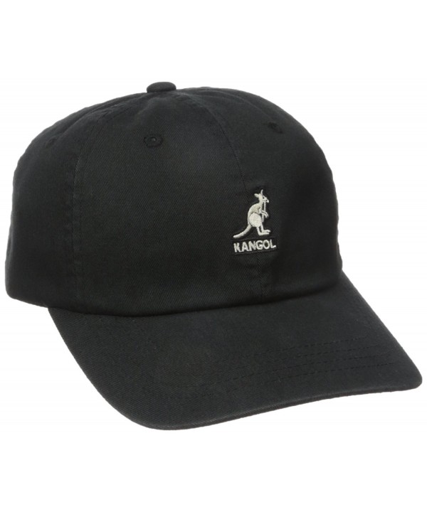 Kangol Men's Washed Baseball - Black - CB12N9R0WBU