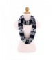 Premium Snowflake & Reindeer Fair Isle Design Infinity Loop Scarf -Diff Colors - Navy - C311I6NQJB9