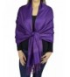 Belle Donne Jacquard Paisley Pashmina Soft Elegant Scarves Wrap Shawl Stole - Plum Violet - CQ12C7I8281