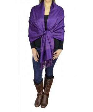 Belle Donne Jacquard Paisley Pashmina in Wraps & Pashminas