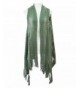 Le Nom Abstract pattern knitted scarf vest - Olive - C012MABBZIM