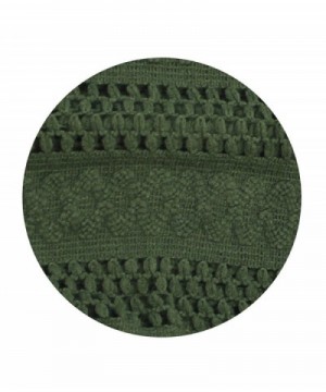 Abstract pattern knitted scarf Olive