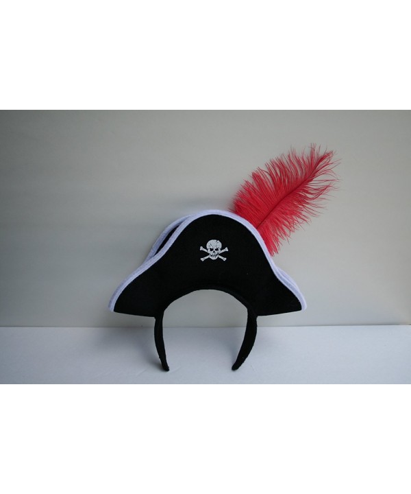 Jacobson Hat Company Pirate Headband with Feather - C8116DK4MG1