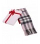 Women's Winter Cashmere Scarf w/ Gift Box- 64" x 11.5" - Pink/Grey Plaid-34 - CI185W4QDA4