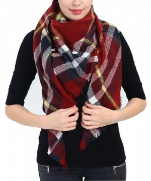 Blanket Scarf Christmas Plaid Shawl - Djst-blanket Scarf-r - CB185H33U3K