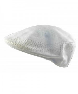 Cappello Men's Mesh Ivy Cabbie Cap White - C211W0QIGYL