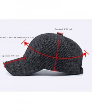 VoilaLove Winter Woolen Baseball Earmuffs in Men's Baseball Caps