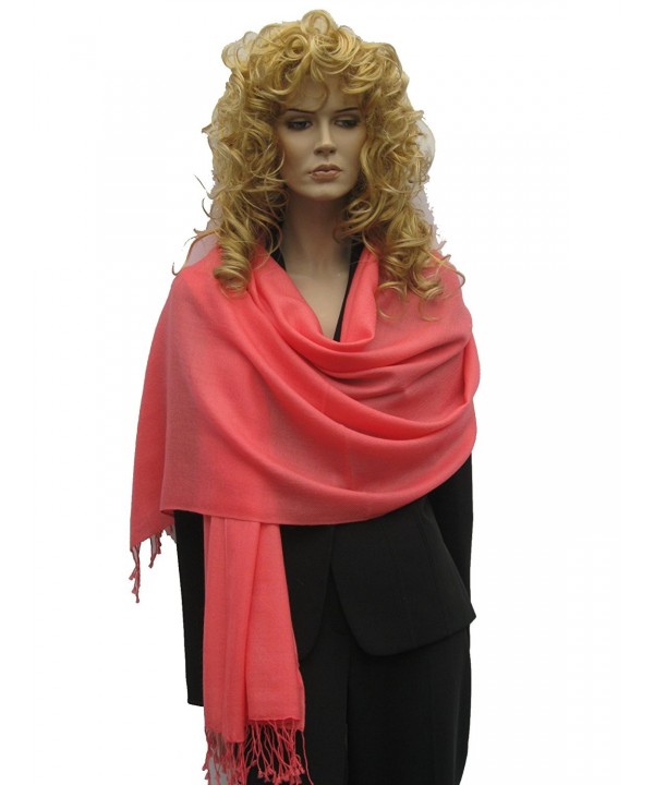 Cashmere Pashmina Group: Solid Pashmina Shawl- Scarf- Wrap & Stole(Regular size) - C2111A5FCUN