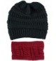 GOLDSTITCH Beanie Stretch Cable Ponytail in Women's Skullies & Beanies
