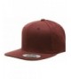 Original Yupoong Pro-style Wool Blend Snapback Blank Hat Baseball Cap 6098m - Maroon - CN1181RMROX