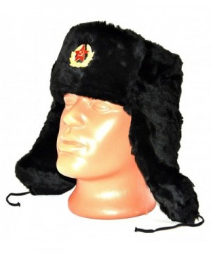 Russian Soviet Military Cossack Ushanka in Men's Skullies & Beanies