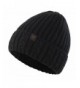 Home Prefer Men's Winter Hat Warm Knitted Hat Cuff Beanie Watch Cap With Lining - Black - CU186GXN7GX