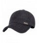 Men's Winter Thick Gray Black Woolen Cap Cover Ears Baseball Hat - Black - CB12ODOLJZ6