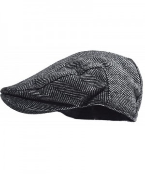 Classic Herringbone Tweed Blend Newsboy