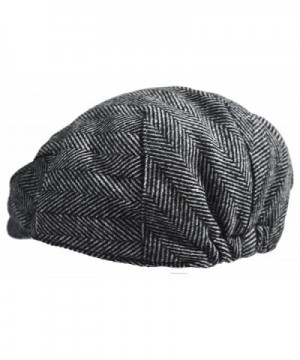 Classic Herringbone Tweed Blend Newsboy in Men's Newsboy Caps