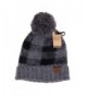 Hatsandscarf Exclusives Buffalo Pattern Beanie