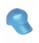 ChicHeadwear Womens Fashion Glitter Baseball Cap - Turquoise - CW12I3TQ7G7
