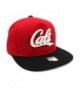 CALI Rubber Patch Shadow Bear Flat bill Adjustable Snapback Cap California Hat - Red/Black - CI185E7AE70