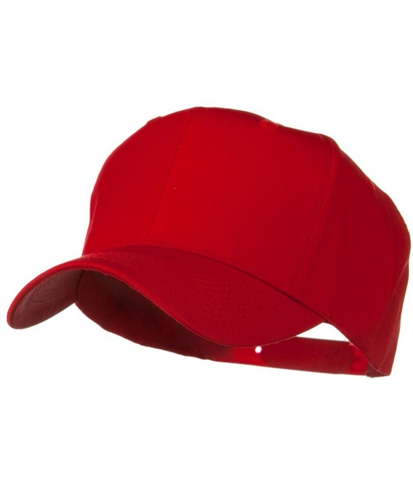 Solid Cotton Twill Pro Style Cap - Red - CK11918GLSJ