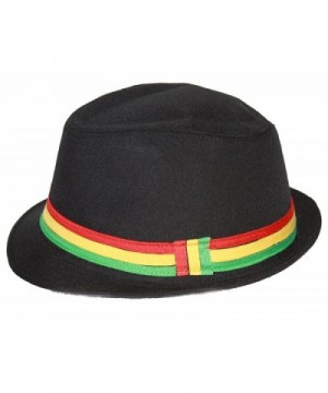 Rastafarian Colored Fashion Black Fedora