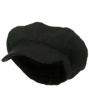 Big Size Classic Wool Newsboy Cap - Charcoal (For Big Head) - CC1173OYB2B