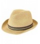 San Diego Hat Company Men's Ultrabraid Multi Color Inset Fedora Hat - Natural - CH12N1ZEUY1