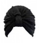 Luxury Divas Soft Terry Cloth Turban Head Wrap - Black - CJ11HYQ5631