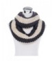 Premium Winter Striped Infinity Charcoal in Fashion Scarves