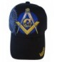 Freemason Embroidered Black Adjustable Hat Mason Masonic Lodge Baseball Cap - CG11GRNNLE3