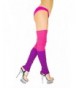 Women's Long Leg Warmers Cable Knit Dance Yoga Adrenaline PD - Fuchsia / Pink - CN187IY9NGS