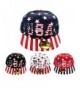 USA American Flag Printed Baseball Cap Snapback Adjustable Size - 4-assorted Colors - CZ187NHE0TQ