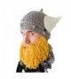 Beard Head - The Original Barbarian Thor Knit Beard Hat - Yellow - C412IQ8FMLV