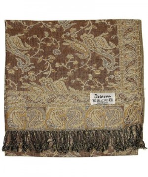 Dseason Elegant Reversible Paisley Pashmina in Fashion Scarves