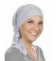 Turban Plus Pre Tied Rhinestone Bandana - 21 -Heather Gray W/Clear Crystal Swirl - C41829ZRQM3