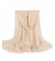 Nanxson(TM) Lady/Women Voile Fashion Summer Solid Color Scarf/Wrap 18070CM WJW0007 - Beige - C012G7K7ZMT