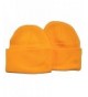 Holiday Deals! 2 Pack Knit Beanies / Yellow-Gold - C9110ZJ2K51