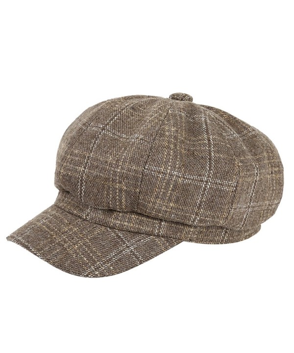 VBIGER newsboy Hat Beret Hat Fedora Wool Blend Cap Collection Hats Cabbie Visor Cap For Men Women - Z-khaki - CM1894R5LMD