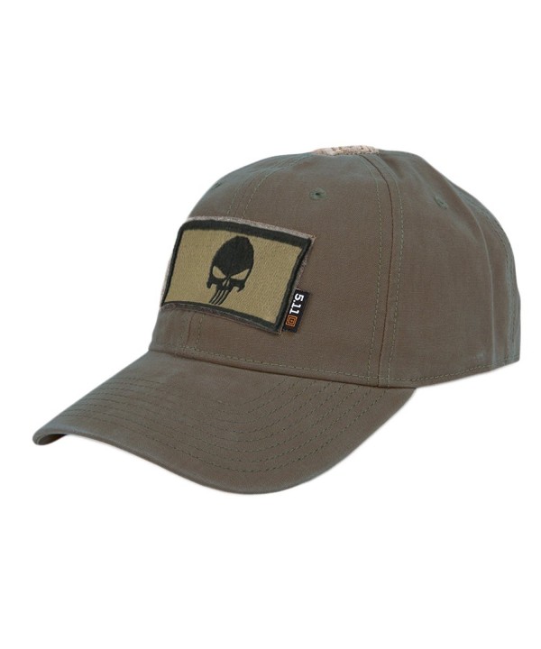 Gadsden and Culpeper 5.11 Flag Bearer Cap Bundle (Punisher Patch + Hat) - Burnt(mil-green) - CJ188G4OOG4