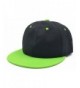 Melesh Adjustable Snapback Baseball Hat - Black/Green - CT182SXRXT0