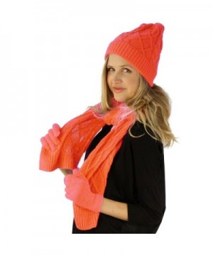 Ladies Winter Beanie Hat Gloves