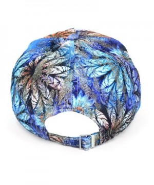 Bling Studs Blue Flower Baseball in Women's Baseball Caps