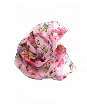 Modadorn Misty Flower Chiffon Scarf in Fashion Scarves