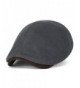 ililily Two Tone Soft Cotton Stretch-Fit Vintage Washed newsboy Hat Flat Cap - Charcoal - C112O8JFR7E